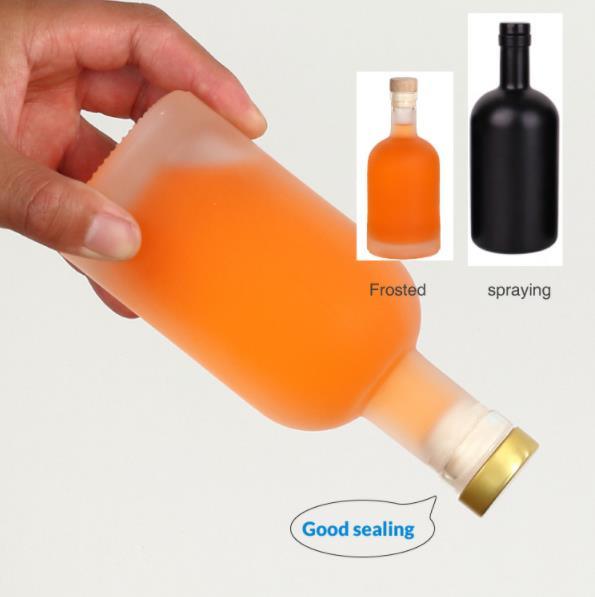 Дешевая цена750ml Флинтовые стеклянные бутылки с алкоголем на заказ для коктейлей виски ром 3