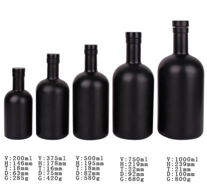 Дешевая цена750ml Флинтовые стеклянные бутылки с алкоголем на заказ для коктейлей виски ром 2