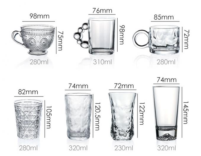 330 мл 200 мл рельефное стекло Tumbler Highball Glass 3