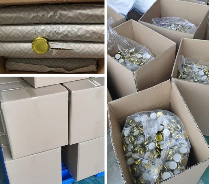 Продовольственная упаковка 20 мм 38 мм 48 мм 63 мм индивидуальный дизайн Свернуть металлическую крышку для стеклянной бутылки 17