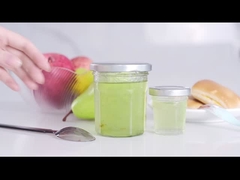 Стеклянные банки для хранения пищи, квадратные стеклянные банки 195 мл