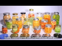 Круглые широтные стеклянные банки 12 унций Mason банки для домашнего хозяйства