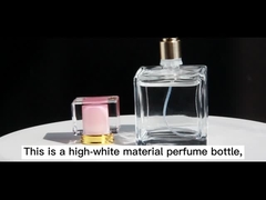 Luxury Custom Logo Crystal Shape Refillable Spray Glass Perfume Bottle (Луксовый персонализированный логотип кристаллической формы)