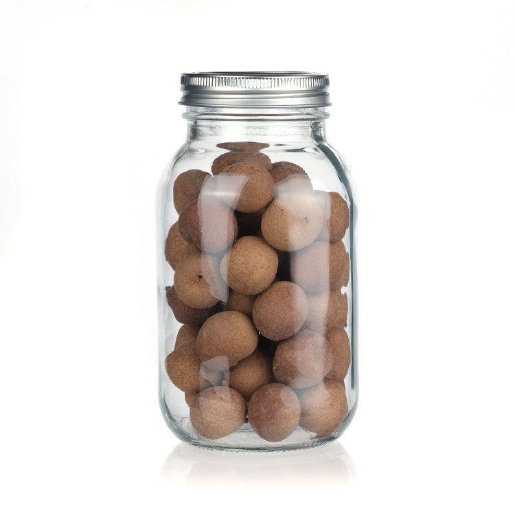 Широкий рот 86 мм Широкий рот Консервирующая банка Стеклянная бутылка Mason Jar для варенья арахисового масла