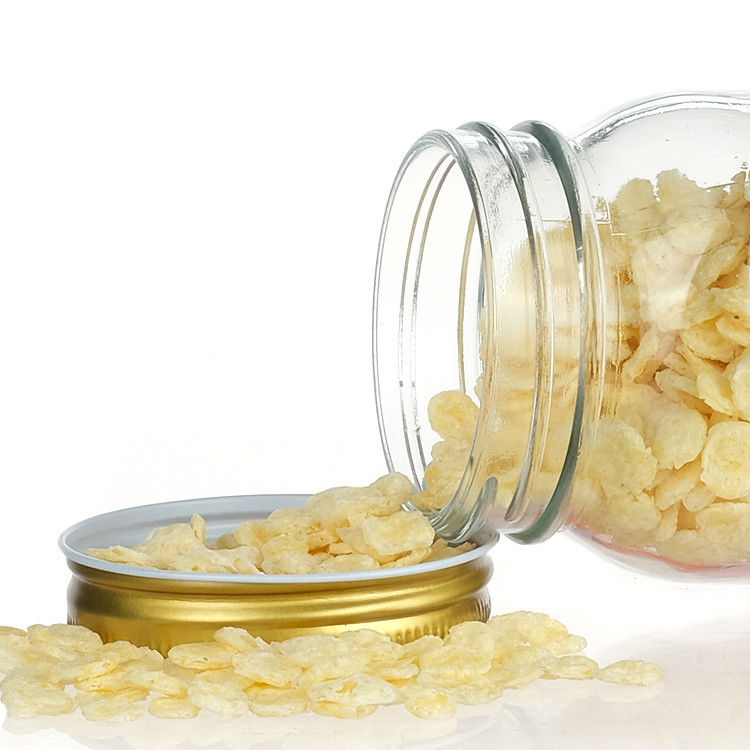 Фабрика прямая продажа Прозрачные продукты питания Стеклянные бутылки для масонской работы Упаковка Хранение Круглое стеклянное бутылочко Стеклянная бутылка для пищи