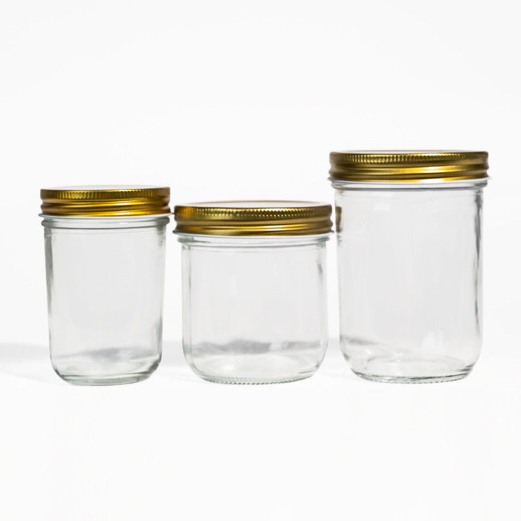 Заказ 380ml 470ml 750ml 1000ml 16oz 24oz 32oz Широкоугольный масонский стеклянный банка с крышкой в большом количестве