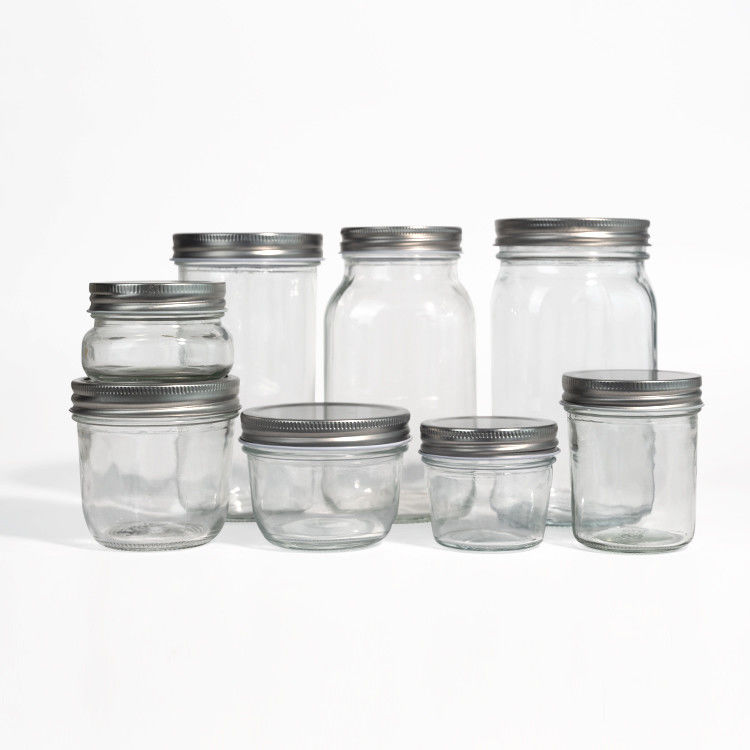 Заказ 380ml 470ml 750ml 1000ml 16oz 24oz 32oz Широкоугольный масонский стеклянный банка с крышкой в большом количестве